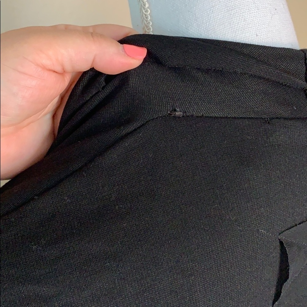Zara mixed media shawl collar jacket - Picture 8 of 11